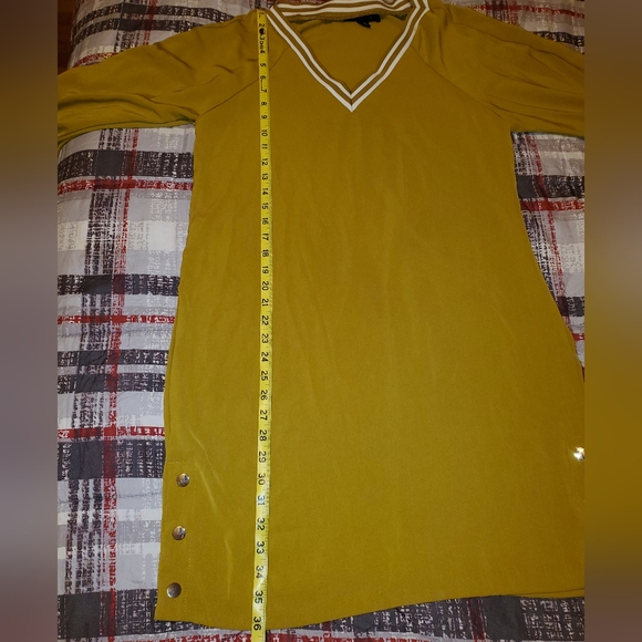 Amisu Striped Trim Quarter Sleeve T-Shirt Dress - Picture 11 of 15